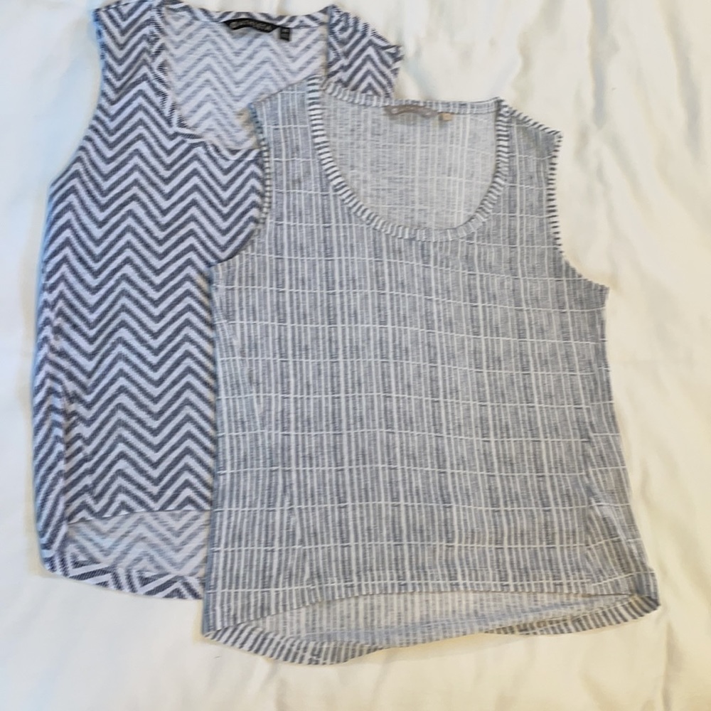 Bundle of 2 Athleta Breezy Printed Muscle Tanks - Picture 5 of 9